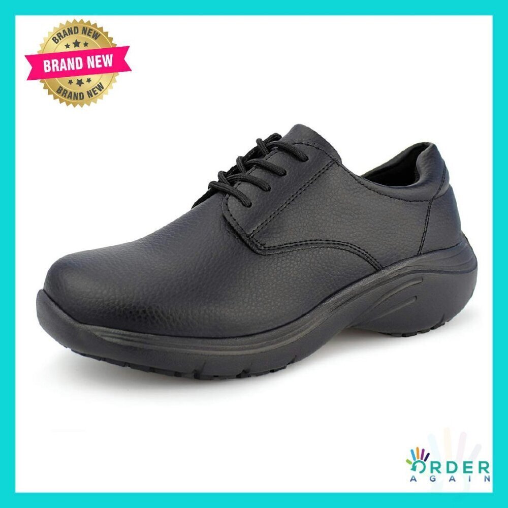 Slip Resistant Nursing Shoes Comfortable Lace Up Work Footwear Lightweight